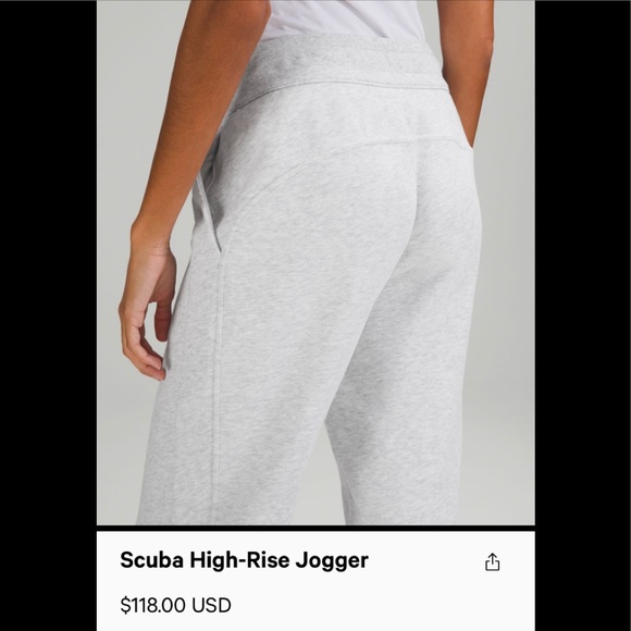 NWT lululemon scuba HR joggers size 4 - Picture 4 of 9